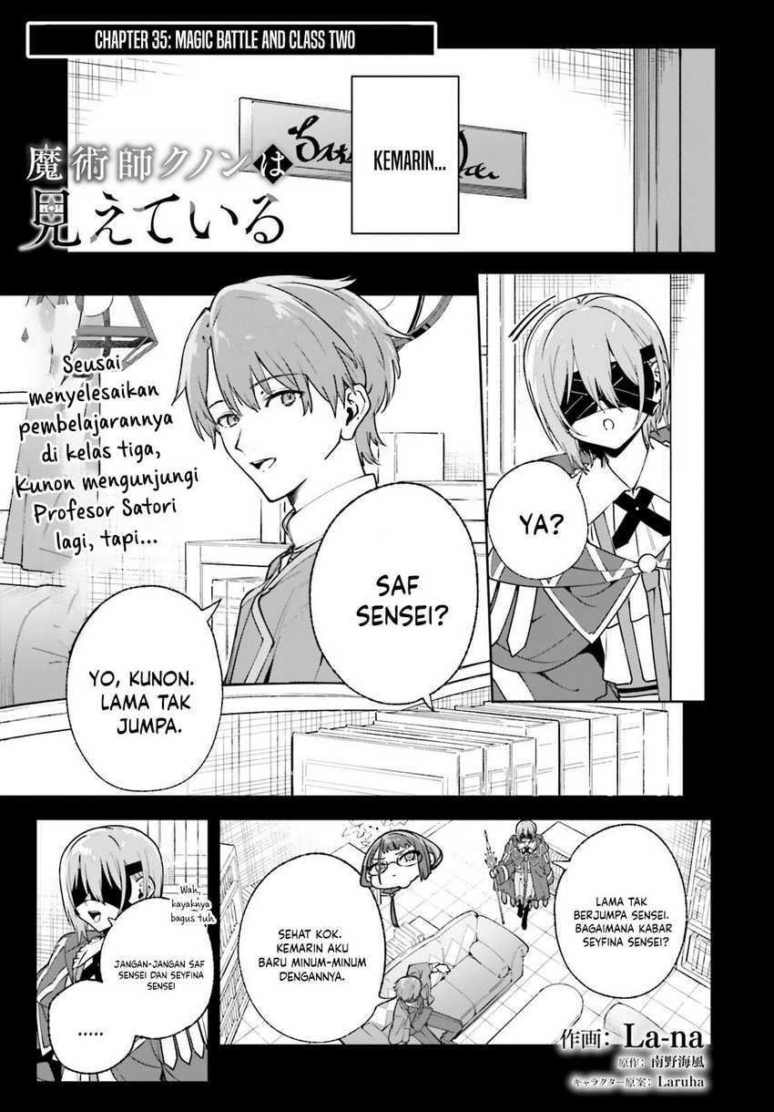 Majutsushi Kunon wa Miete Iru Chapter 35.1 Bahasa Indonesia