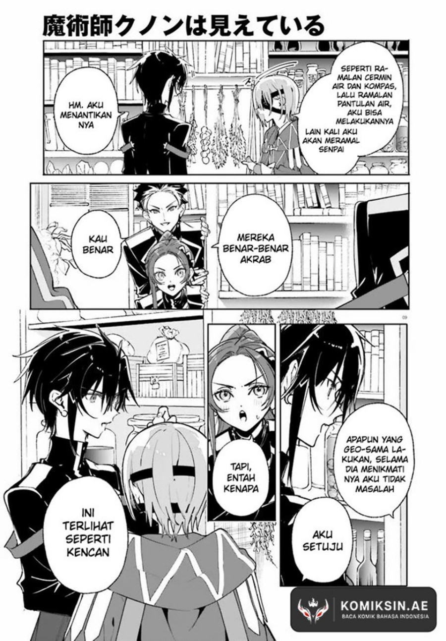Majutsushi Kunon wa Miete Iru Chapter 39.1 Bahasa Indonesia
