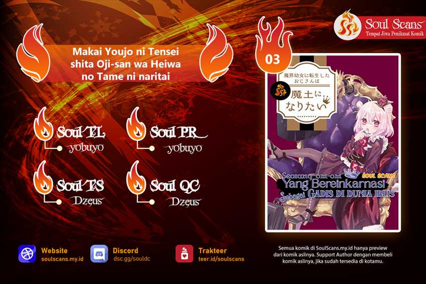 Makai Youjo ni Tensei shita Oji-san wa Heiwa no Tame ni naritai chapter 3