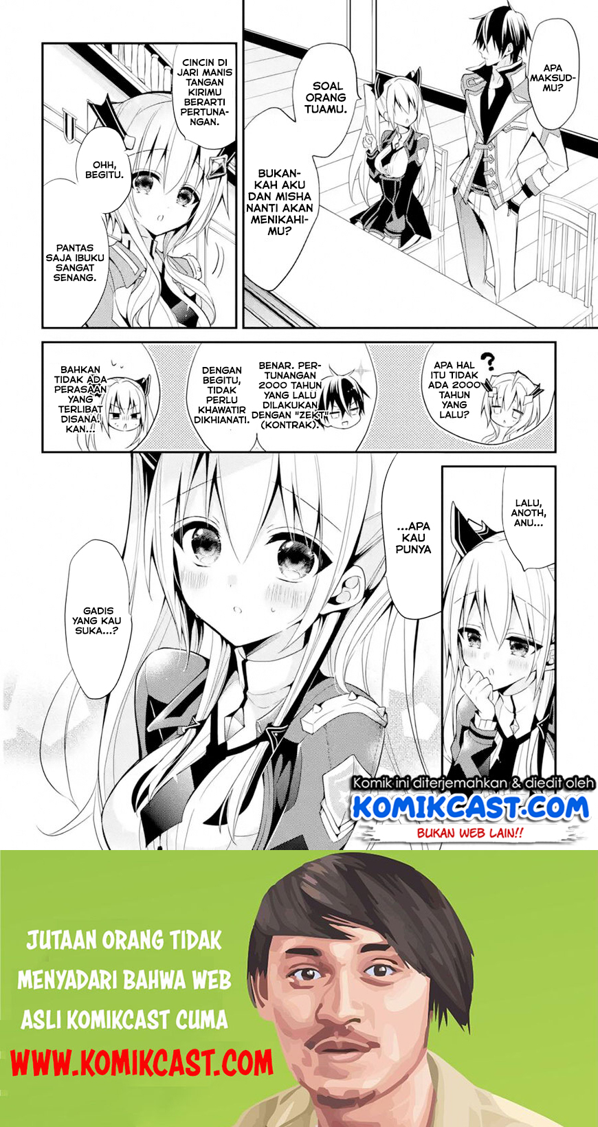 Maou Gakuin no Futekigousha: Shijou Saikyou no Maou no Shiso, Tensei shite Shison-tachi no Gakkou e Kayou Chapter 13.2 Bahasa Indonesia