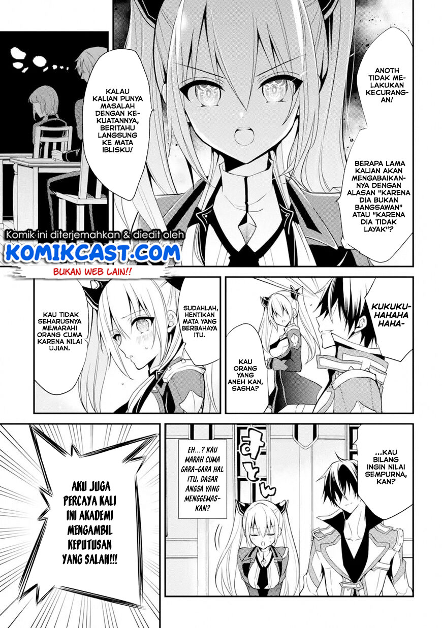 Maou Gakuin no Futekigousha: Shijou Saikyou no Maou no Shiso, Tensei shite Shison-tachi no Gakkou e Kayou Chapter 13.2 Bahasa Indonesia