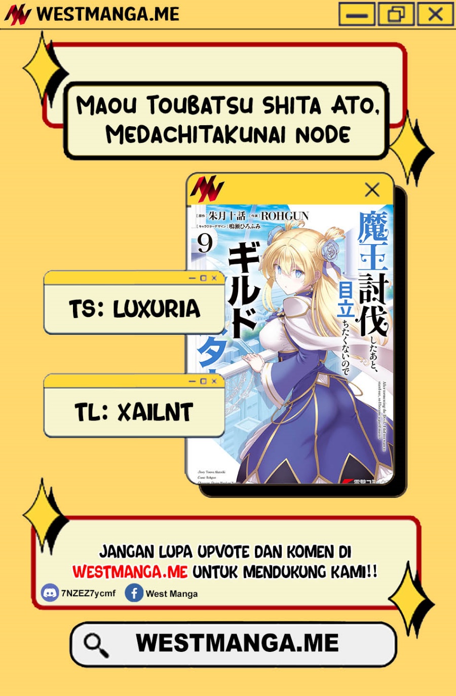 Maou Toubatsu Shita Ato, Medachitakunai node Guild Master ni Natta chapter 44