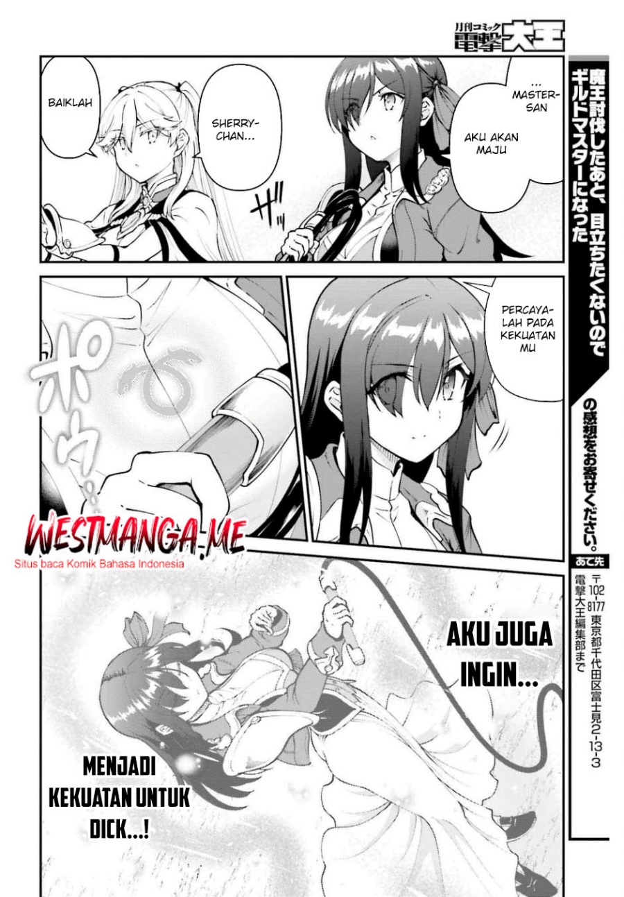 Maou Toubatsu Shita Ato, Medachitakunai node Guild Master ni Natta Chapter 49 Bahasa Indonesia