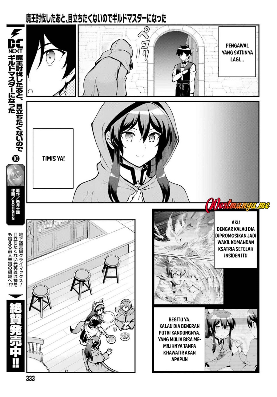 Maou Toubatsu Shita Ato, Medachitakunai node Guild Master ni Natta Chapter 62 Bahasa Indonesia