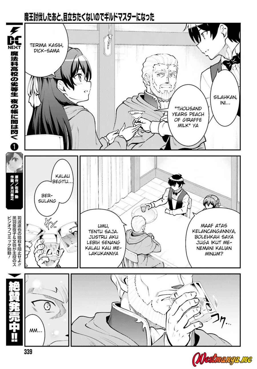 Maou Toubatsu Shita Ato, Medachitakunai node Guild Master ni Natta Chapter 62 Bahasa Indonesia