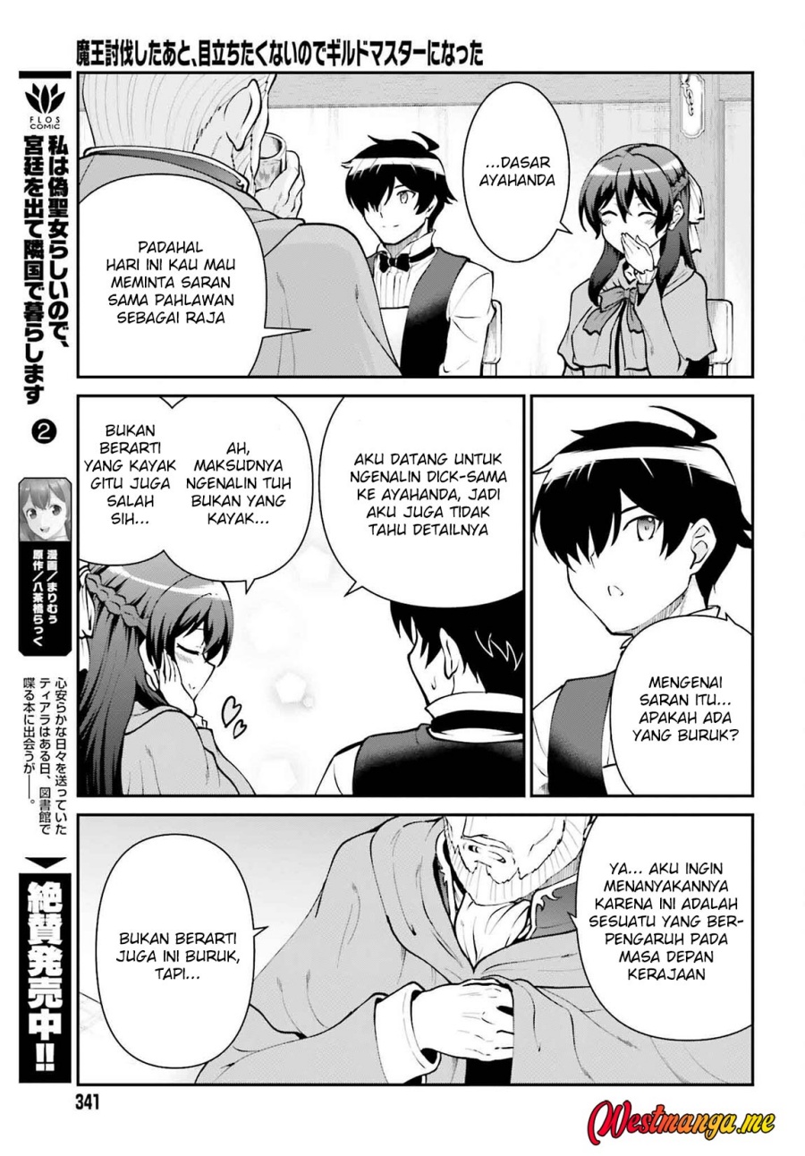 Maou Toubatsu Shita Ato, Medachitakunai node Guild Master ni Natta Chapter 62 Bahasa Indonesia