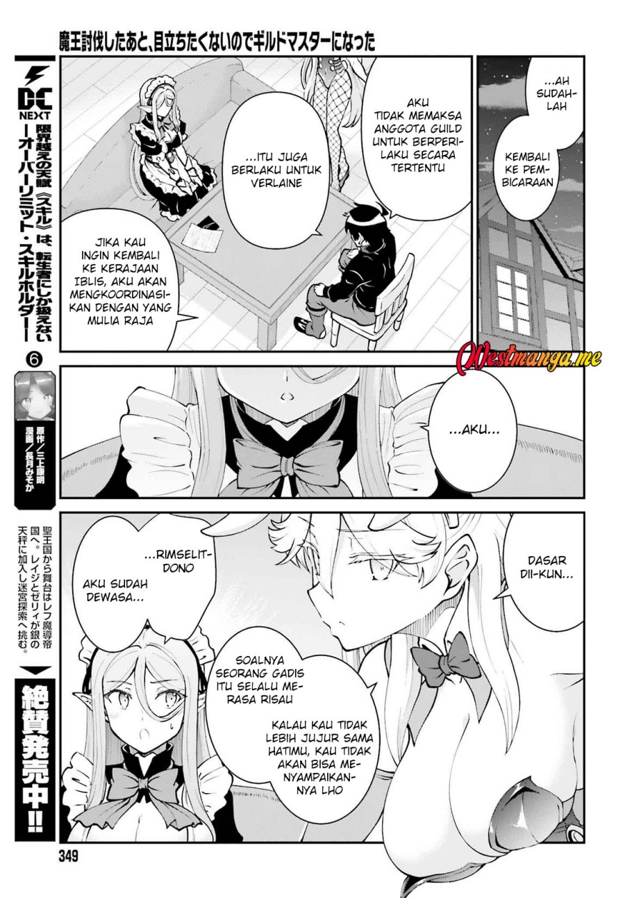 Maou Toubatsu Shita Ato, Medachitakunai node Guild Master ni Natta Chapter 62 Bahasa Indonesia