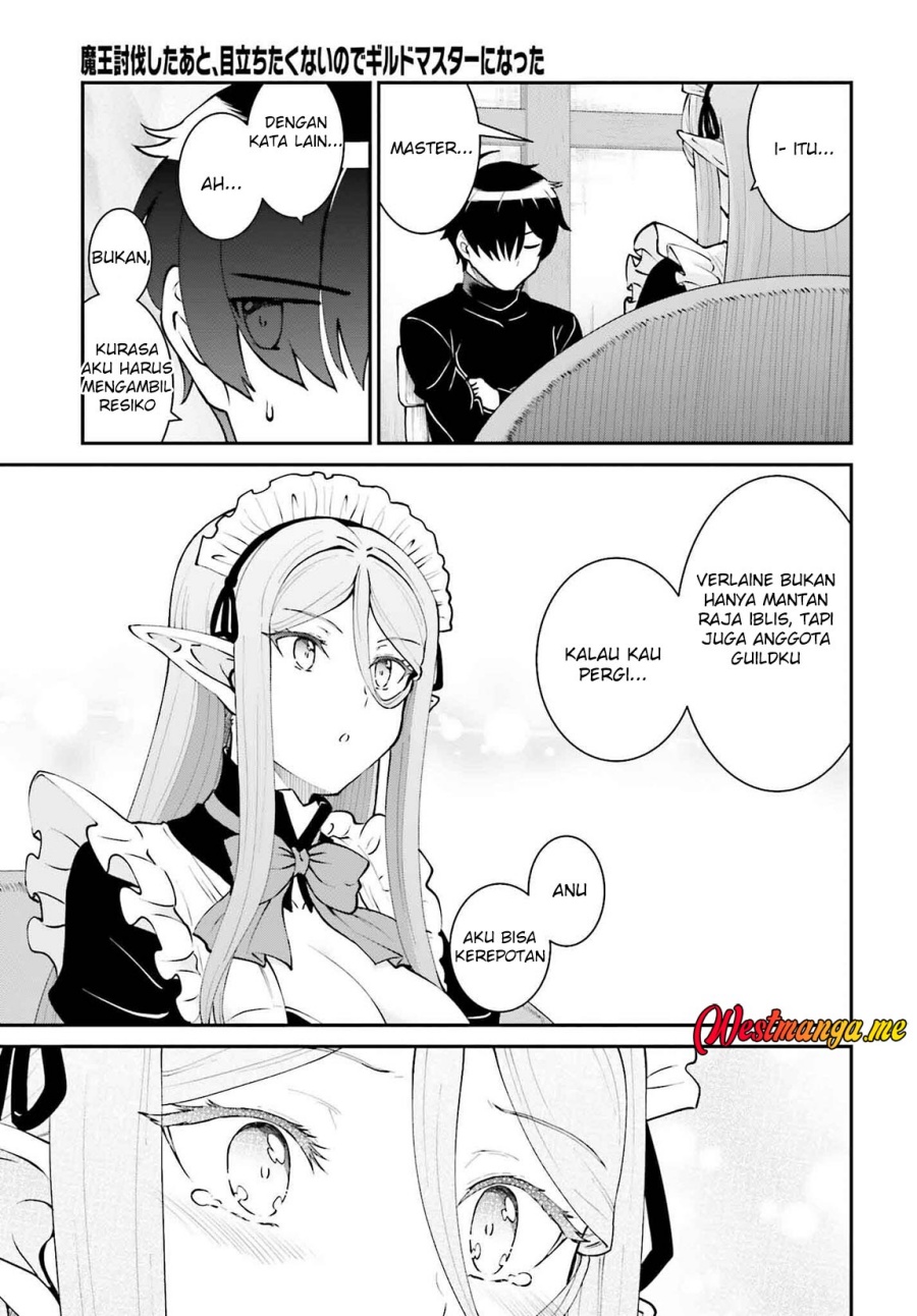 Maou Toubatsu Shita Ato, Medachitakunai node Guild Master ni Natta Chapter 62 Bahasa Indonesia