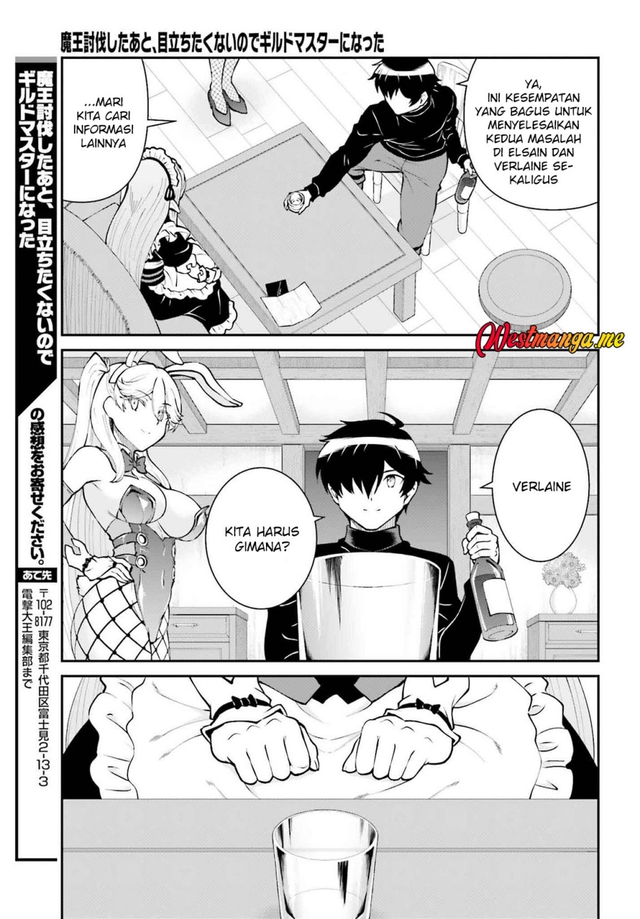 Maou Toubatsu Shita Ato, Medachitakunai node Guild Master ni Natta Chapter 62 Bahasa Indonesia