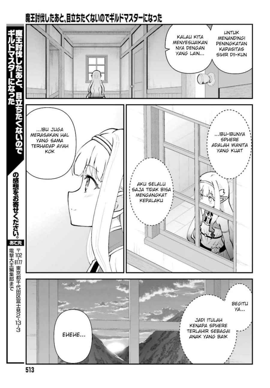 Maou Toubatsu Shita Ato, Medachitakunai node Guild Master ni Natta Chapter 65 Bahasa Indonesia