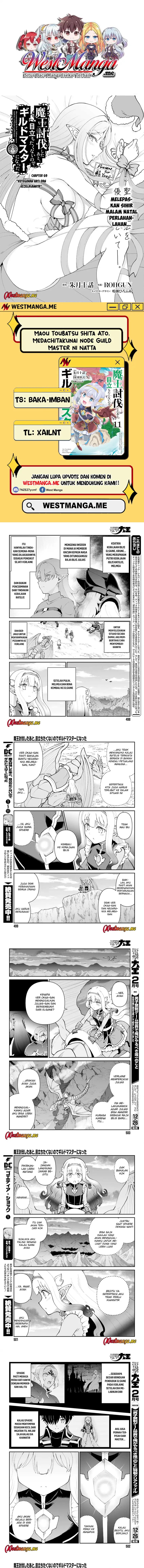Maou Toubatsu Shita Ato, Medachitakunai node Guild Master ni Natta Chapter 69 Bahasa Indonesia