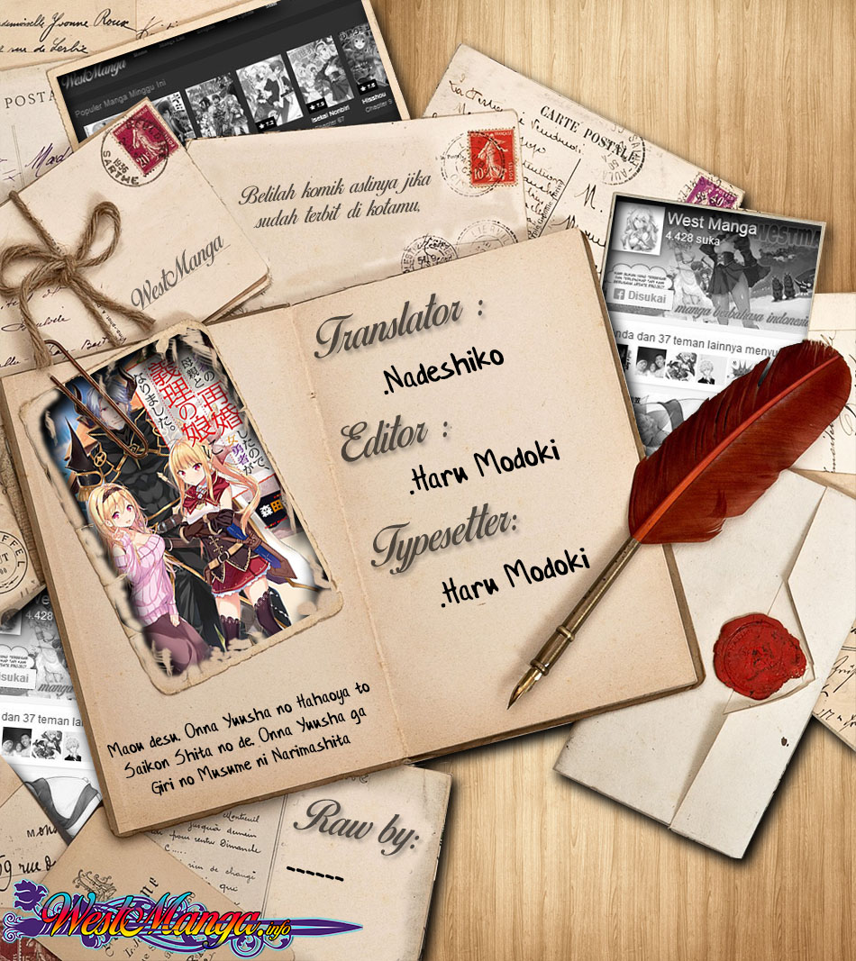 Maou desu Onna Yuusha no Hahaoya to Saikon Shita no de Onna Yuusha ga Giri no Musume ni Narimashita Chapter 25 Bahasa Indonesia