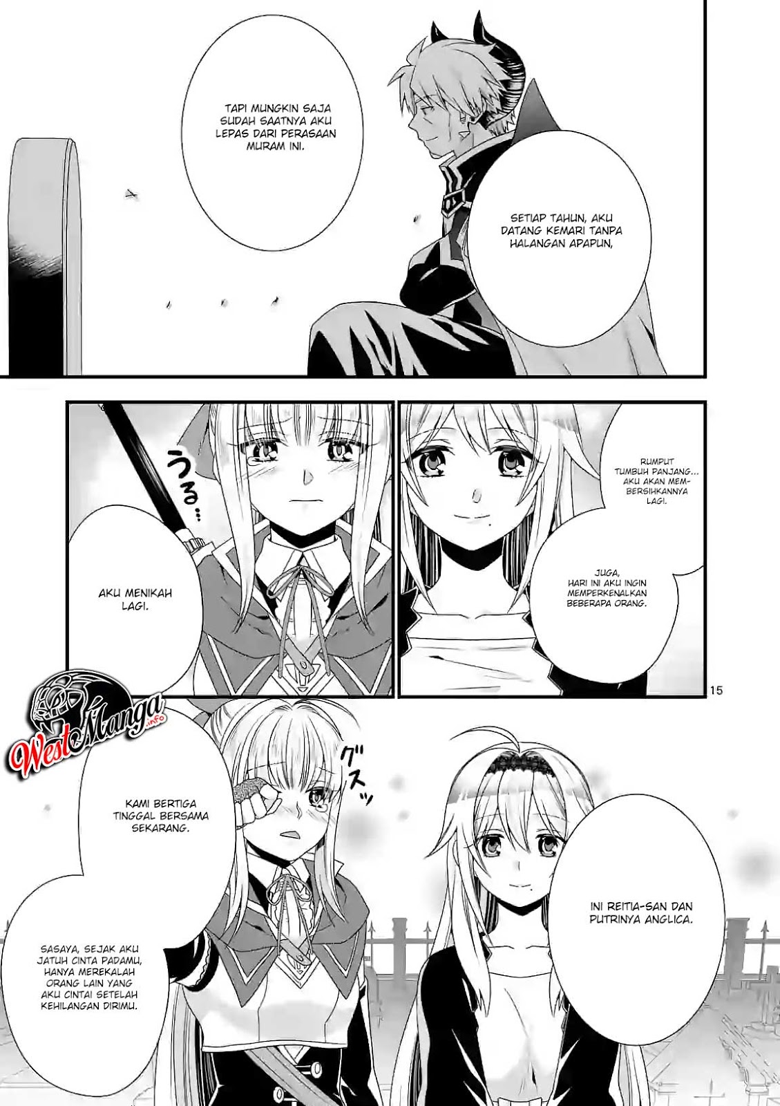 Maou desu Onna Yuusha no Hahaoya to Saikon Shita no de Onna Yuusha ga Giri no Musume ni Narimashita Chapter 25 Bahasa Indonesia