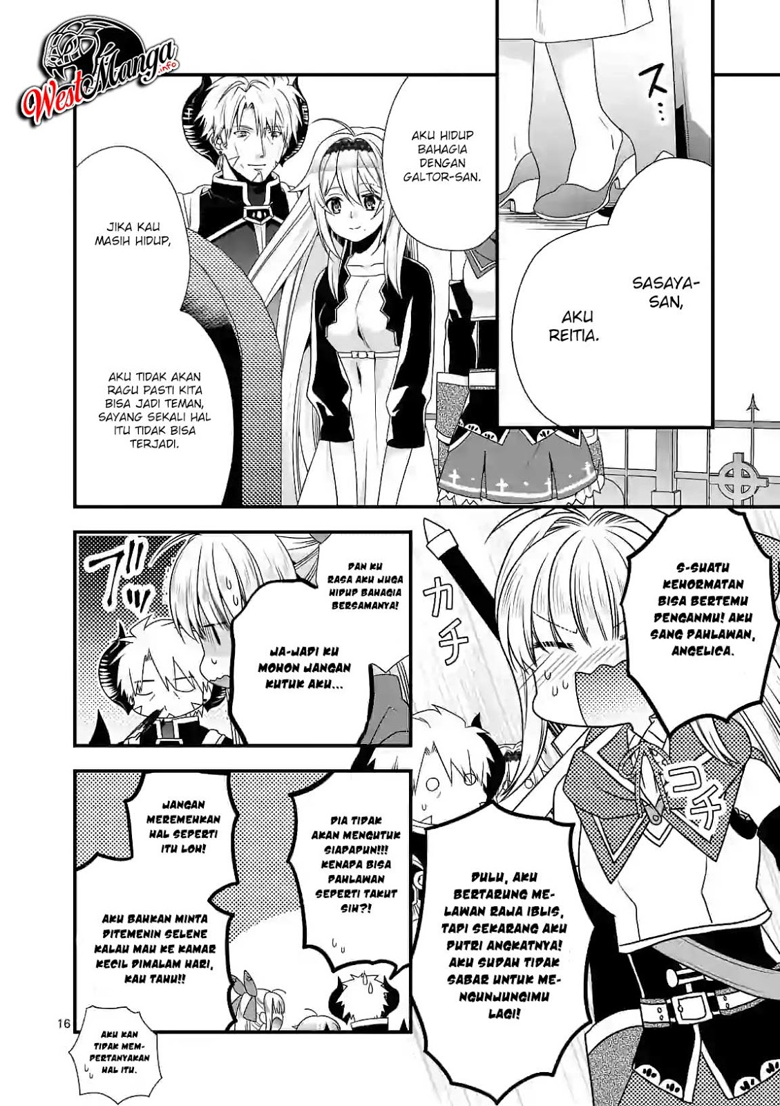 Maou desu Onna Yuusha no Hahaoya to Saikon Shita no de Onna Yuusha ga Giri no Musume ni Narimashita Chapter 25 Bahasa Indonesia