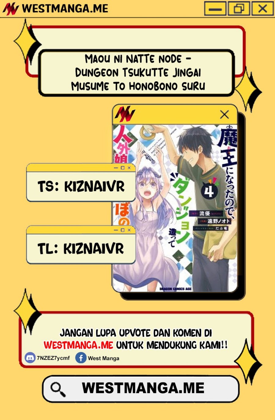 Maou ni Natte node – Dungeon Tsukutte Jingai Musume to Honobono suru chapter 84