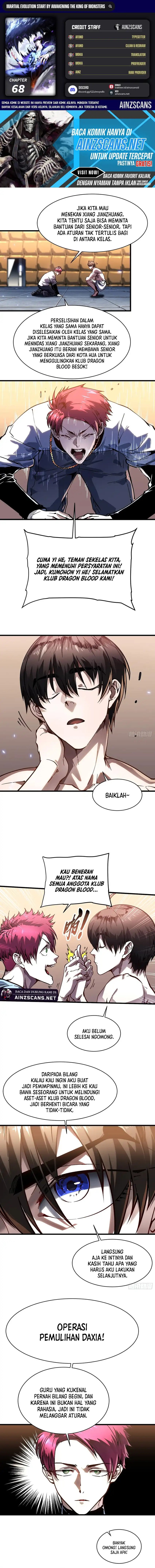 Martial Evolution: Start by Awakening the King of Monsters (Ultimate Martial Evolution) Chapter 68 Bahasa Indonesia