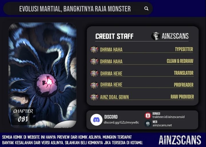 Martial Evolution: Start by Awakening the King of Monsters (Ultimate Martial Evolution) Chapter 81 Bahasa Indonesia