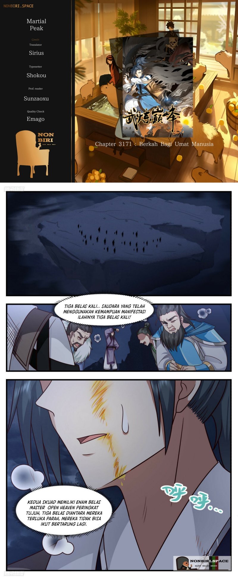 Martial Peak Chapter 3171 Bahasa Indonesia