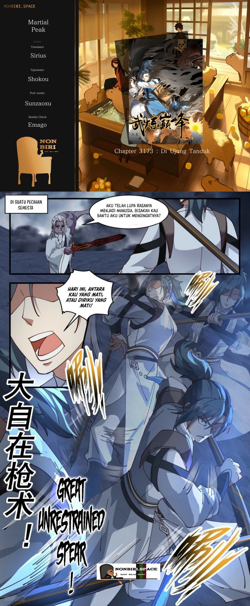 Martial Peak Chapter 3173 Bahasa Indonesia