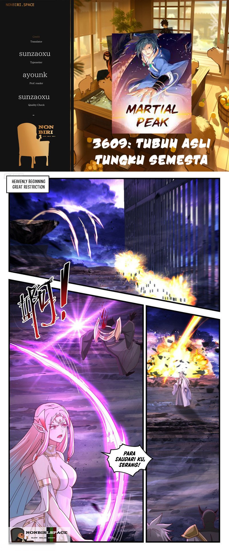 Martial Peak chapter 3609