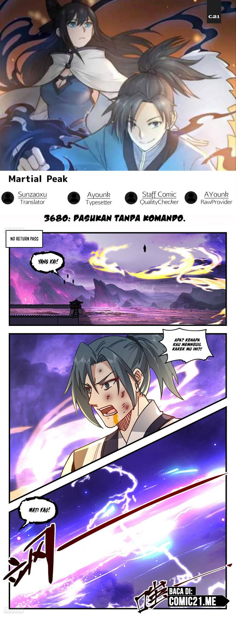 Martial Peak Chapter 3680 Bahasa Indonesia