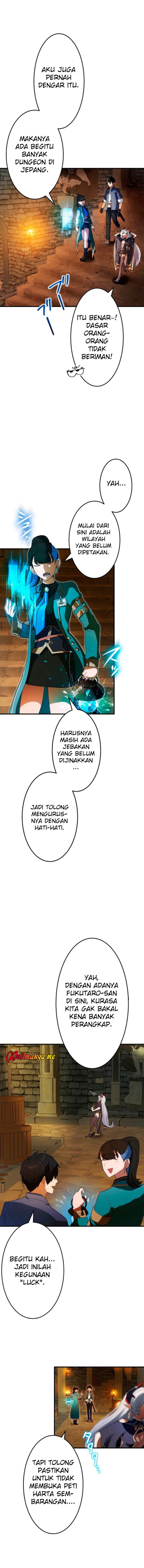 Maxed-Out Luck Overpower — The Unluckiest Adventurer Becomes the Strongest Through Reversed Stats! Chapter 04 Bahasa Indonesia