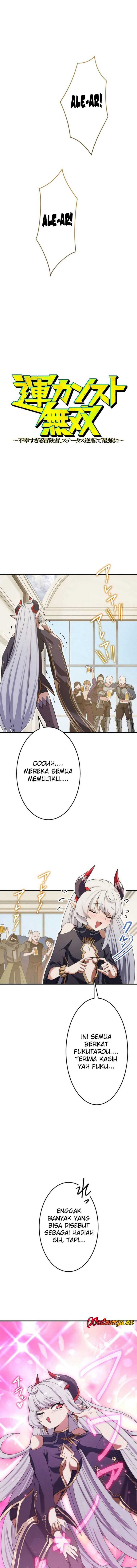 Maxed-Out Luck Overpower — The Unluckiest Adventurer Becomes the Strongest Through Reversed Stats! Chapter 08 Bahasa Indonesia