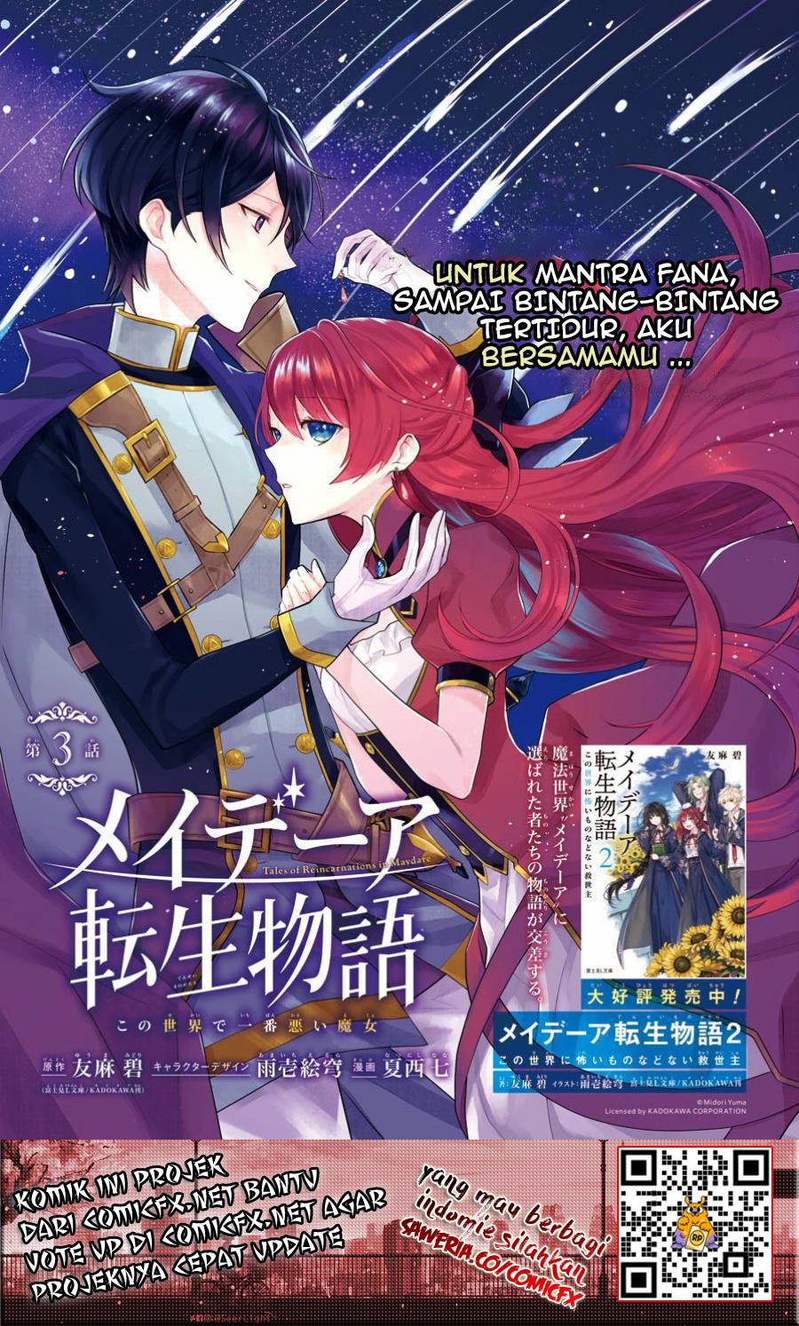 Maydare Tensei Monogatari: Kono Sekai de Ichiban Warui Majo Chapter 03 Bahasa Indonesia