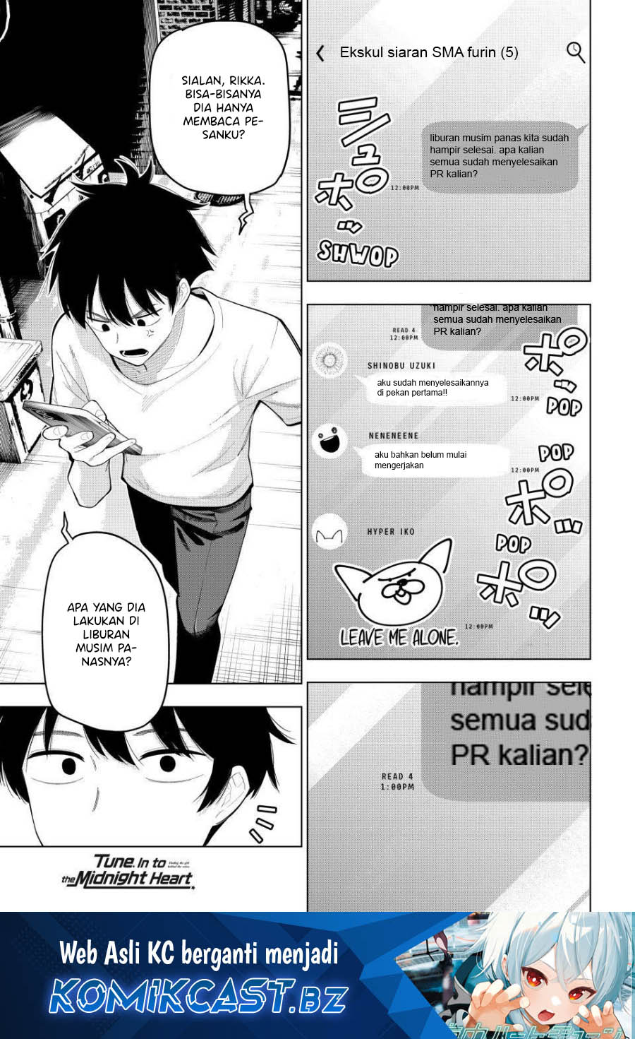 Mayonaka Heart Tune Chapter 50 Bahasa Indonesia