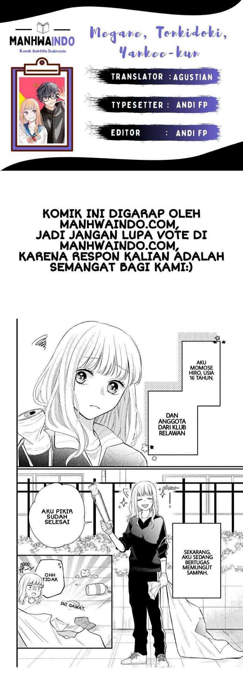 Megane Tokidoki Yankee-kun Chapter 02 Bahasa Indonesia