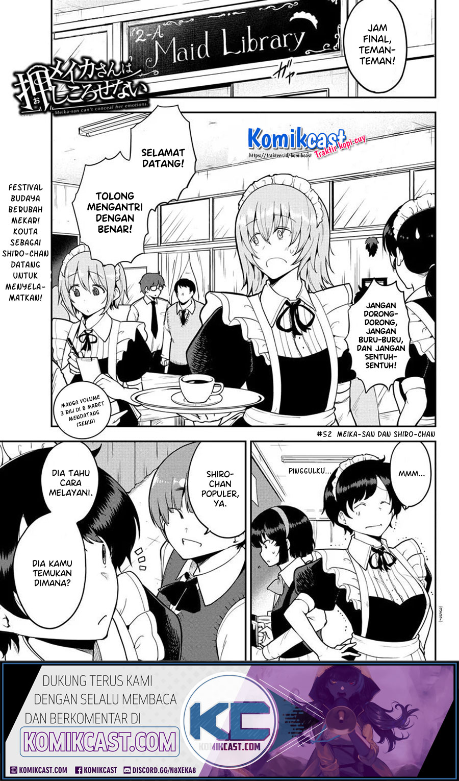 Meika-san Can’t Conceal Her Emotions Chapter 52 Bahasa Indonesia
