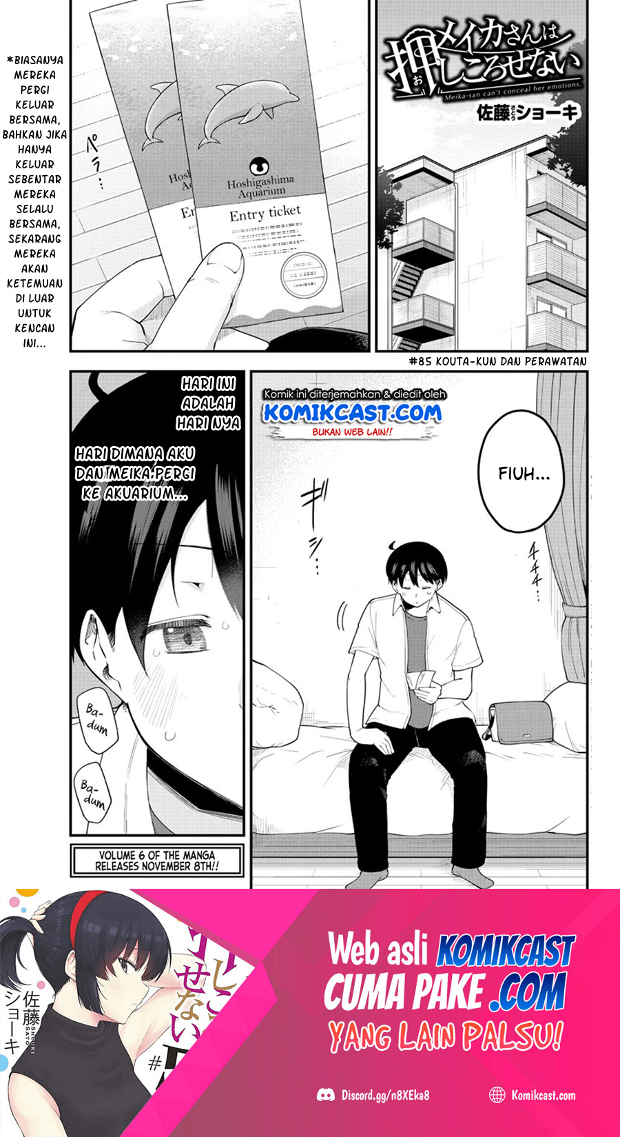 Meika-san Can’t Conceal Her Emotions Chapter 85 Bahasa Indonesia