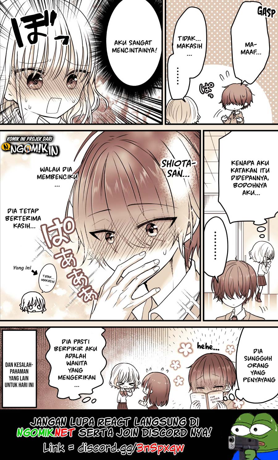 Mekakure Danshi ga Ki ni Naru Chapter 02 Bahasa Indonesia
