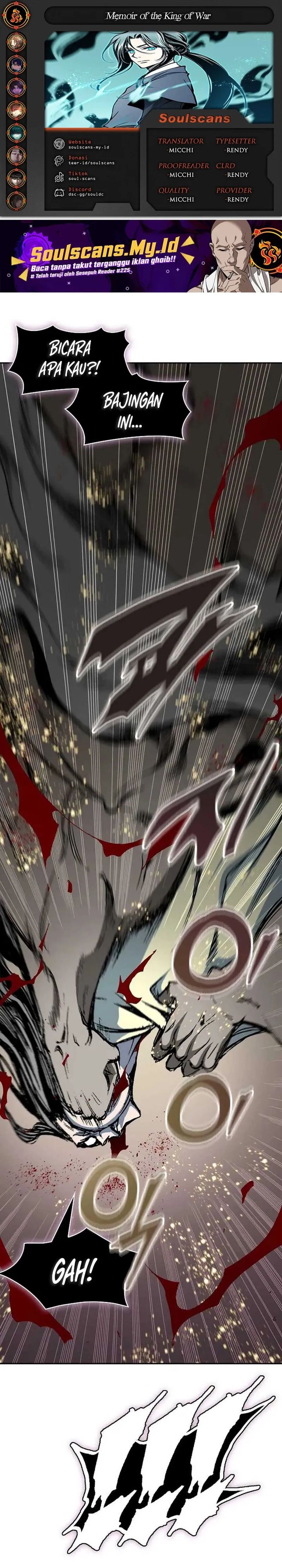 Memoir Of The King Of War Chapter 224 Bahasa Indonesia