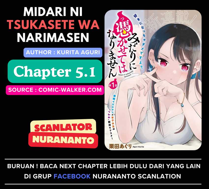 Midari ni Tsukasete wa Narimasen Chapter 05.1 Bahasa Indonesia