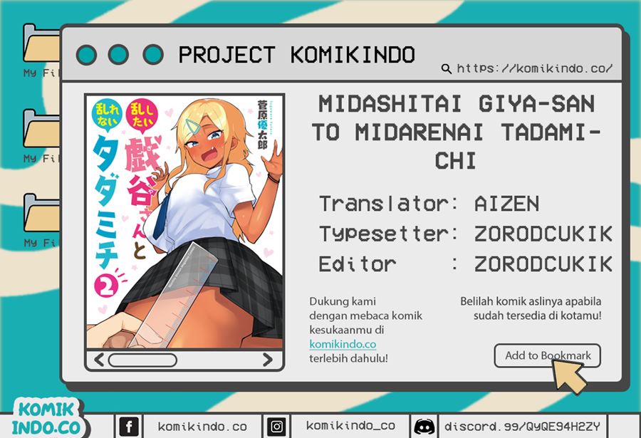 Midashitai Giya-san to Midarenai Tadamichi Chapter 09 Bahasa Indonesia