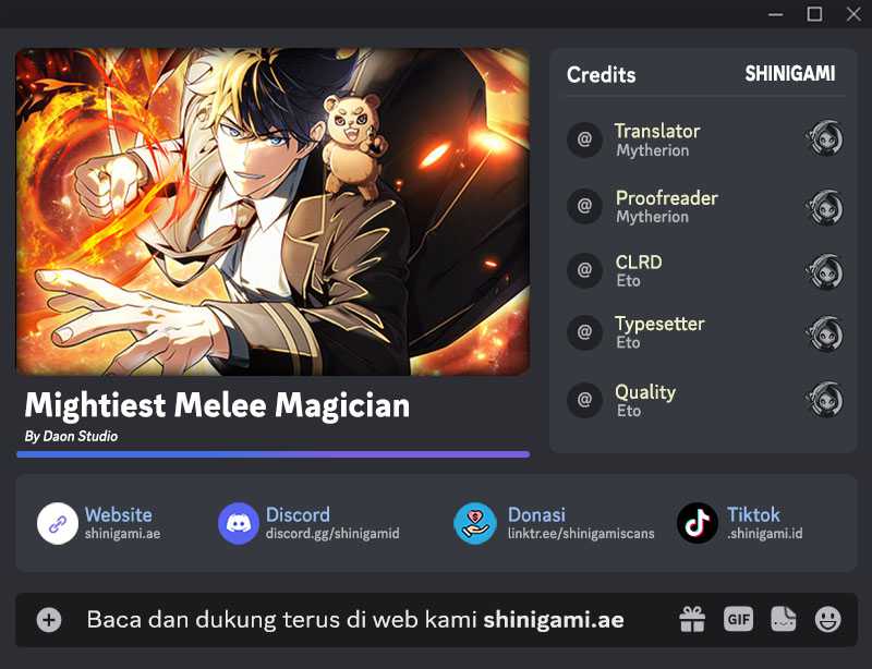 Mightiest Melee Magician Chapter 32 Bahasa Indonesia