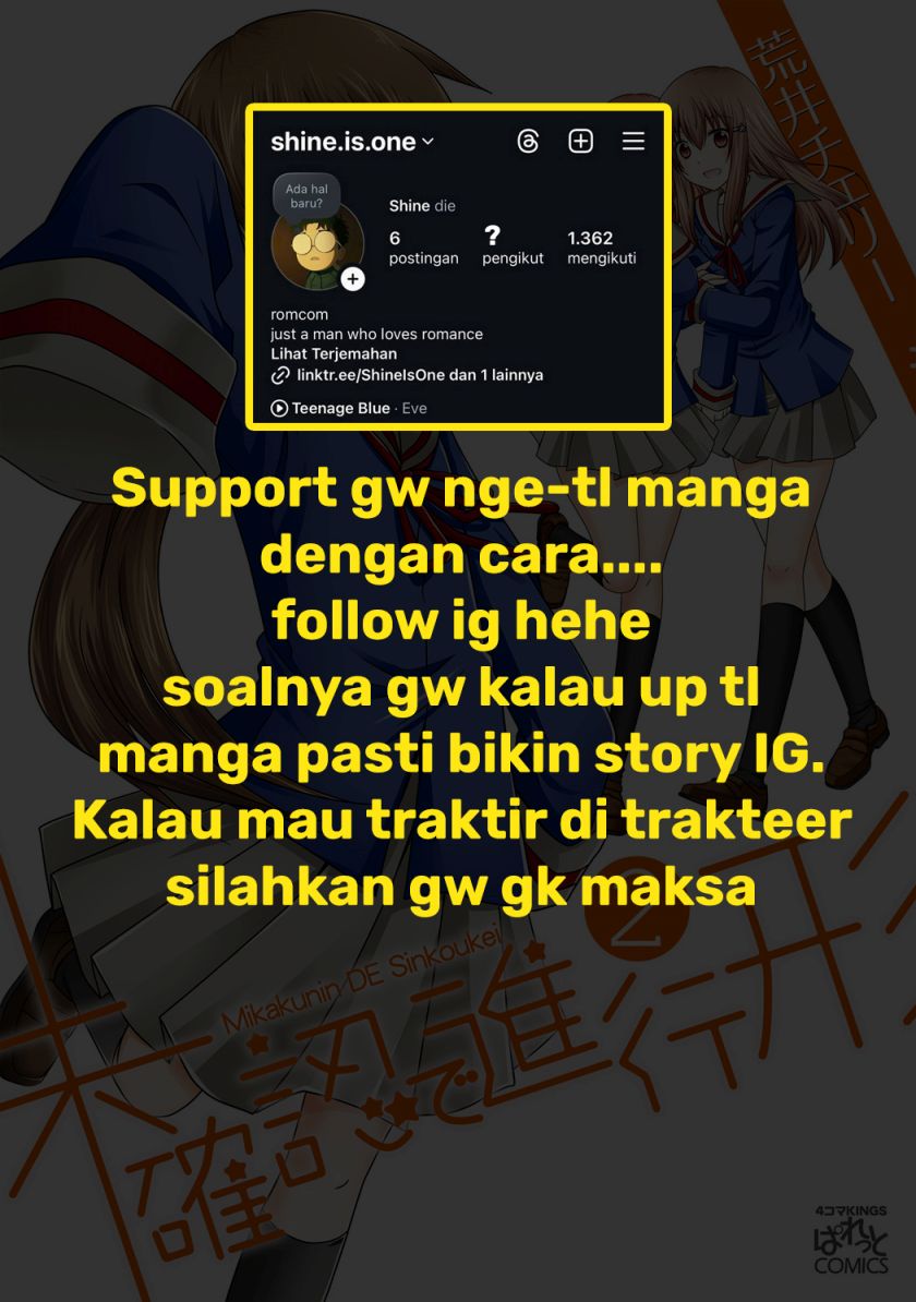 Mikakunin de Shinkoukei Chapter 20 Bahasa Indonesia