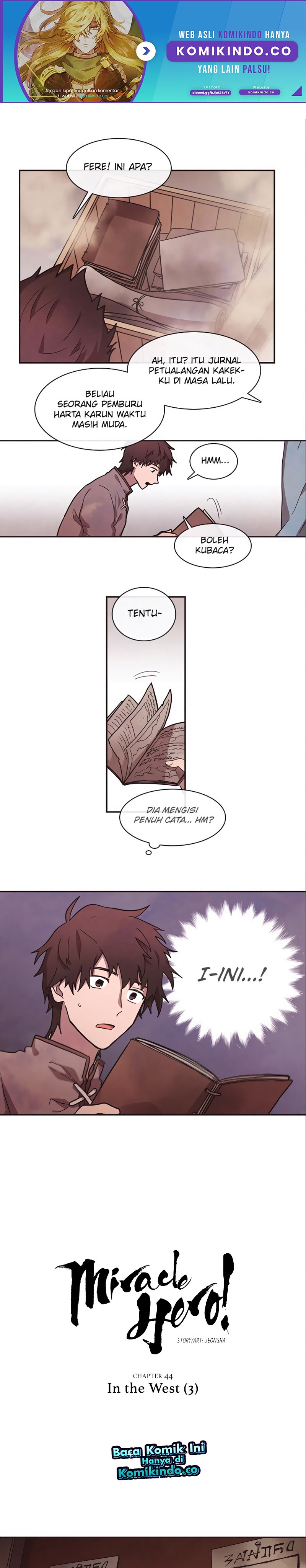Miracle Hero! Chapter 44 Bahasa Indonesia