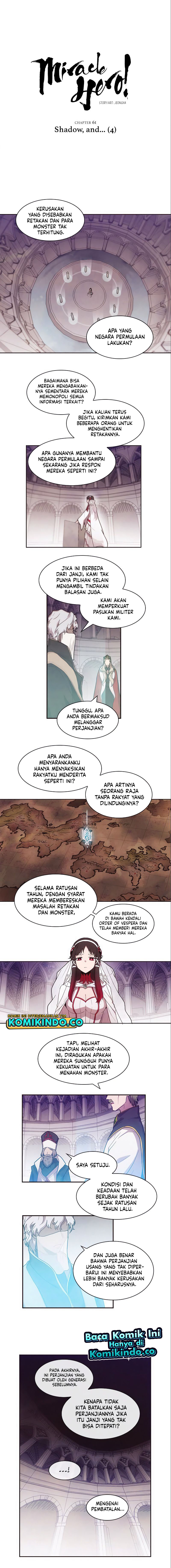 Miracle Hero! Chapter 61 Bahasa Indonesia