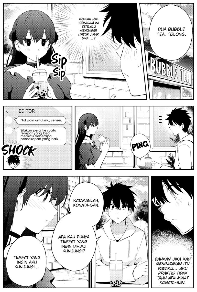 Mishiranu Joshikousei ni Kankensareta Mangaka no Hanashi Chapter 43 Bahasa Indonesia