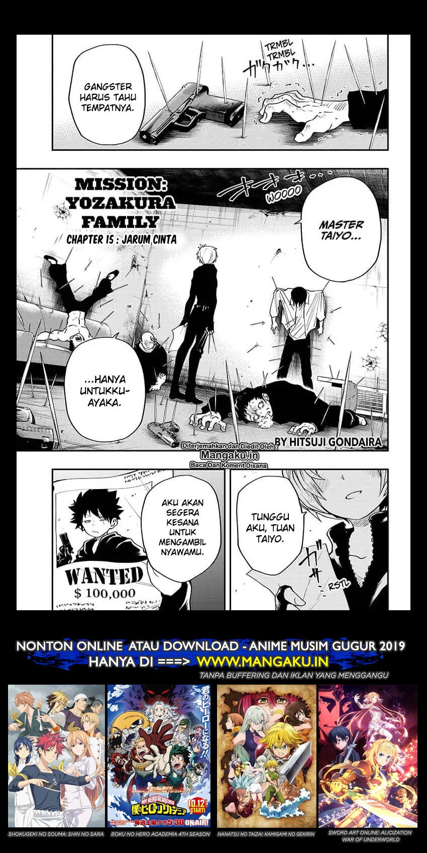 Mission: Yozakura Family chapter 15