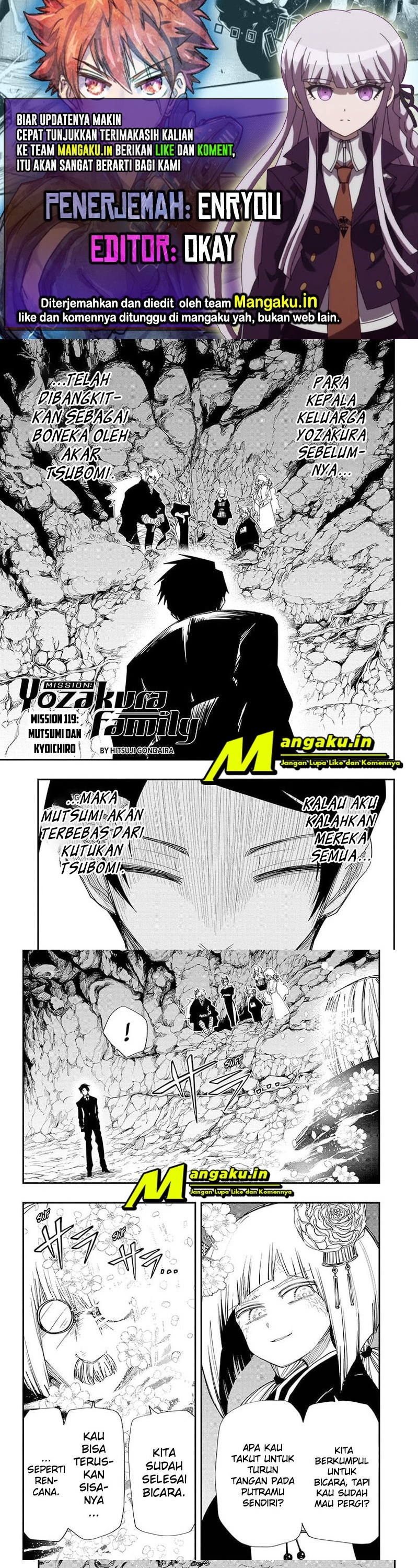 Dilarang COPAS - situs resmi www.mangacanblog.com - Komik mission yozakura family 119 - chapter 119 120 Indonesia mission yozakura family 119 - chapter 119 Terbaru 0|Baca Manga Komik Indonesia|Mangacan