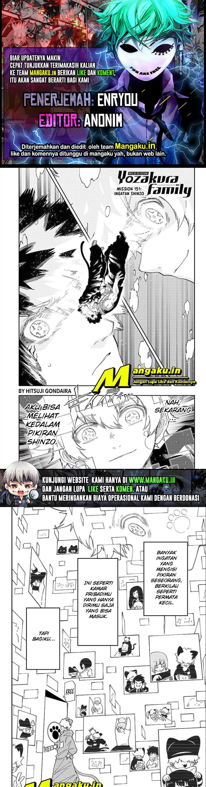 Dilarang COPAS - situs resmi www.mangacanblog.com - Komik mission yozakura family 151 - chapter 151 152 Indonesia mission yozakura family 151 - chapter 151 Terbaru 0|Baca Manga Komik Indonesia|Mangacan