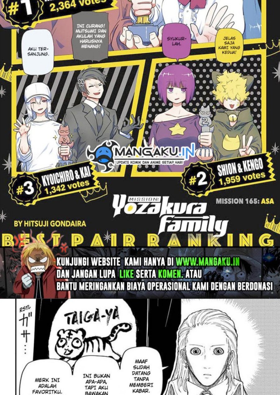 Mission: Yozakura Family chapter 165