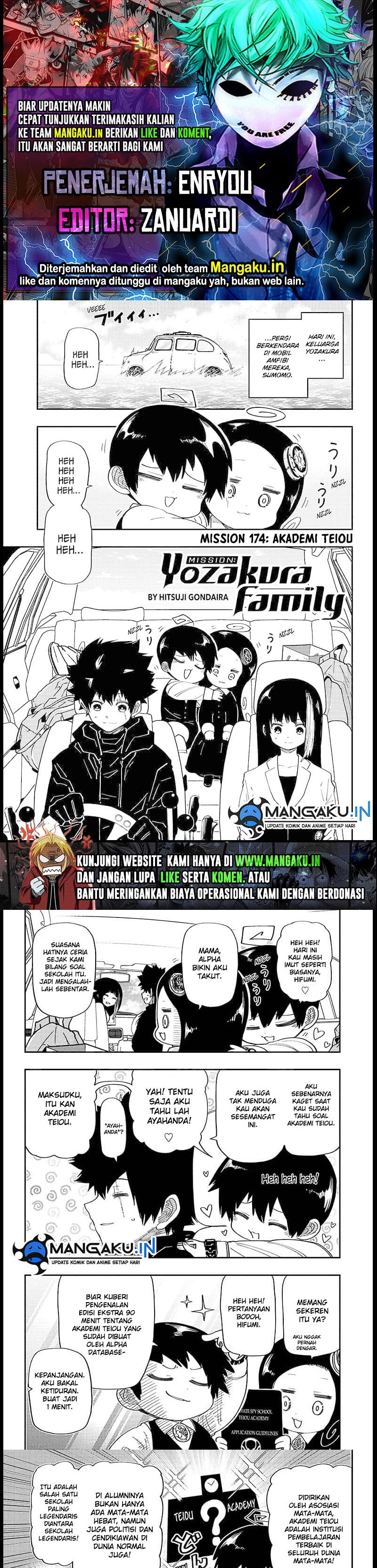 Mission: Yozakura Family chapter 174