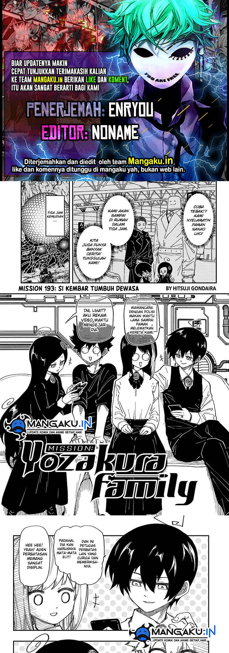 Dilarang COPAS - situs resmi www.mangacanblog.com - Komik mission yozakura family 193 - chapter 193 194 Indonesia mission yozakura family 193 - chapter 193 Terbaru 0|Baca Manga Komik Indonesia|Mangacan