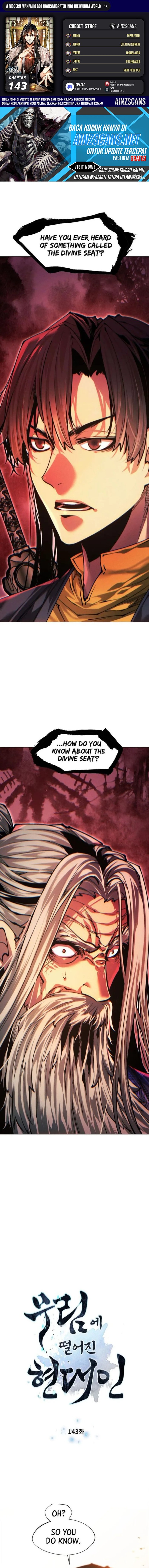 Modern Man Who Fall Into Murim chapter 143