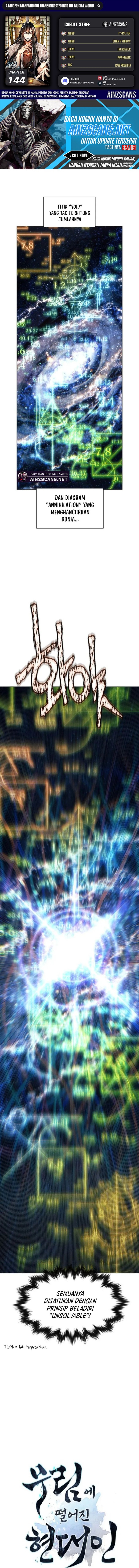 Modern Man Who Fall Into Murim chapter 144