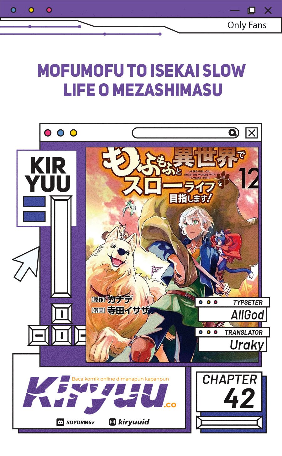 Mofumofu to Isekai Slow Life o Mezashimasu! Chapter 42 Bahasa Indonesia